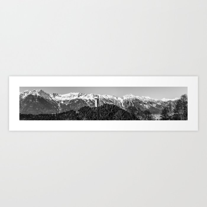 innsbruck bergisel panorama art print by ekkelboomwhitephoto society6