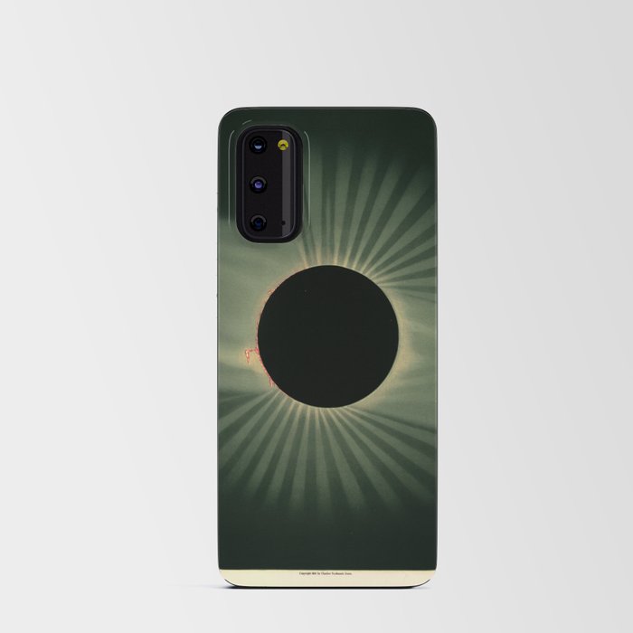Total solar eclipse by Étienne Léopold Trouvelot (1878) Android Card Case