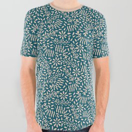 Springtime (Zest Blue) All Over Graphic Tee