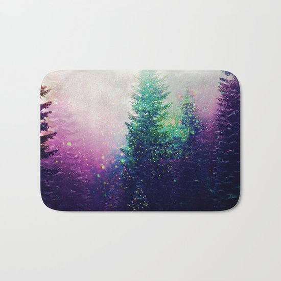 misty forest Bath Mat
