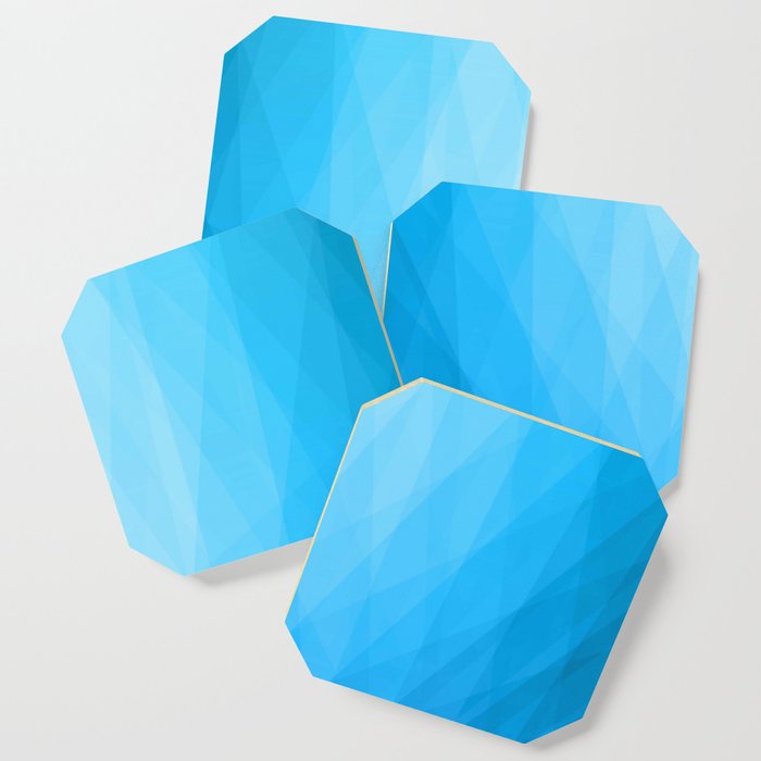 BLUE ICED DIAMOND BACKGROUND. Coaster