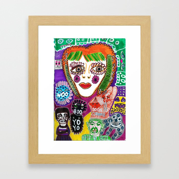 how are you? Framed Art Print