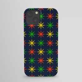 Bright & Bold Modern Sun Shine Star Pattern iPhone Case
