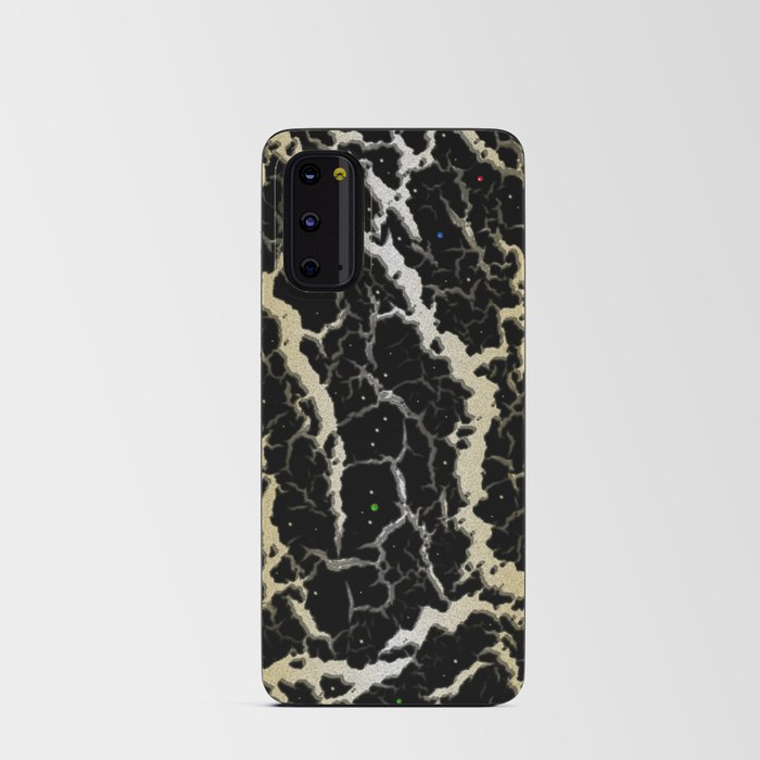 Cracked Space Lava - Gold/White Android Card Case