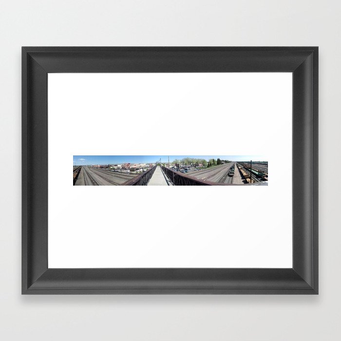 Laramie, WY (Panoramic) Framed Art Print