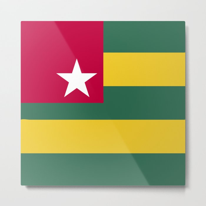 Togo flag emblem Metal Print