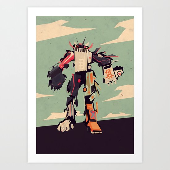 famous car monster Art Print