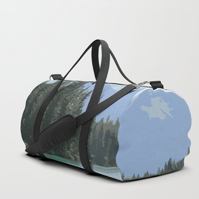 Mountain Waters Calming and Clear Duffle Bag by Elizabeth Karlson