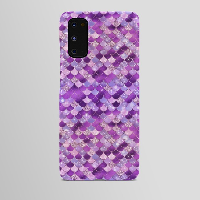 Purple Mermaid Pattern Android Case