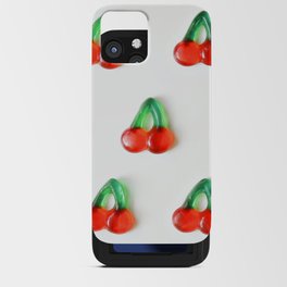 Cherry Candy Christmas Pattern iPhone Card Case