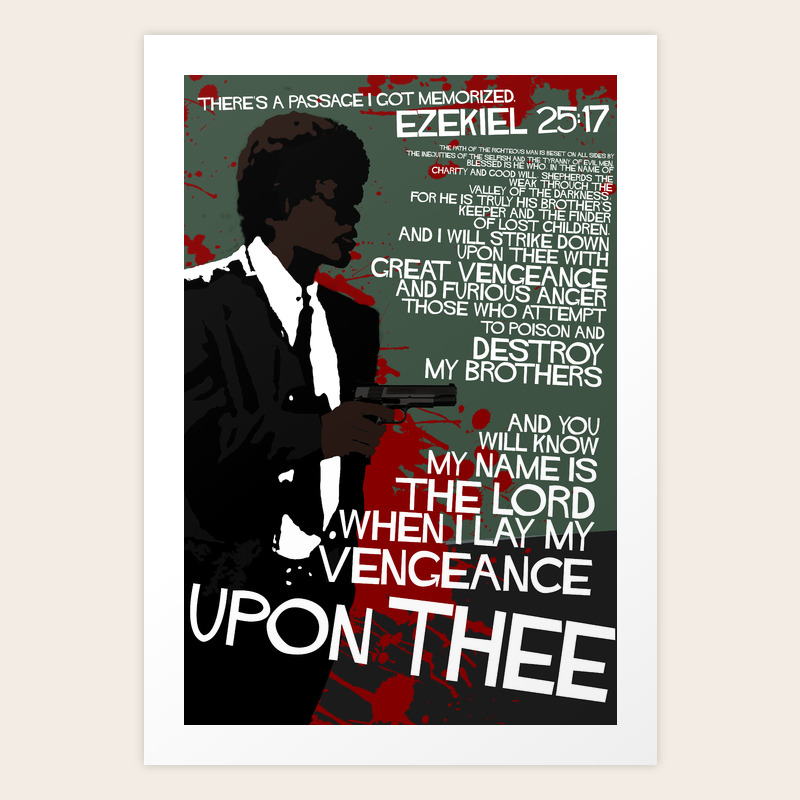 Movie Quote With A Gun 4 Art Print By Edgarascensao Society6