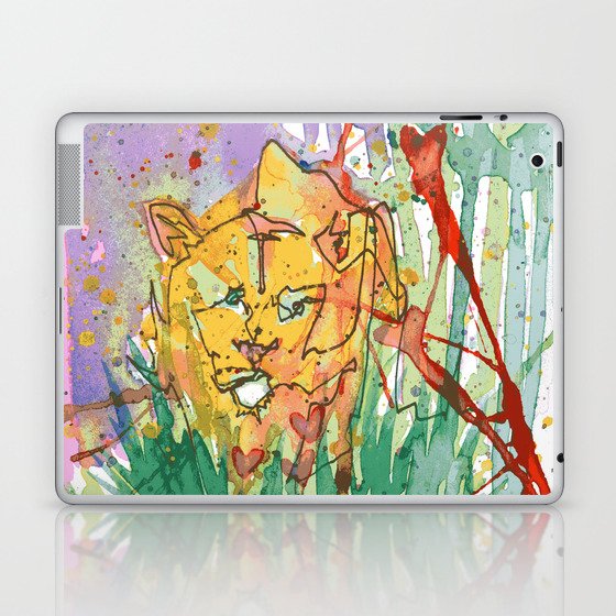 Lonely Lion Hearts Laptop & iPad Skin