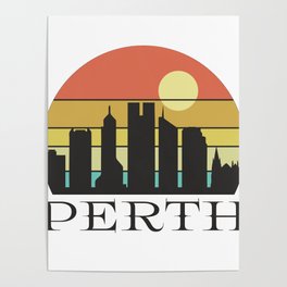 Perth Sunset Poster