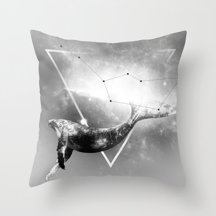 The Whale Throw Pillow