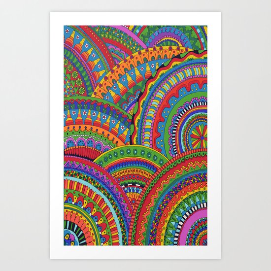 My brain happy Art Print