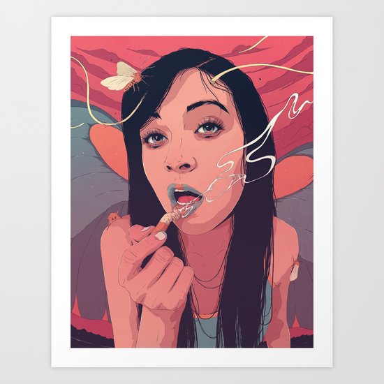 Moth Queen Art Print