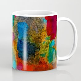 Color Therapy Watercolor Wash Turquoise and Red #110 Mug