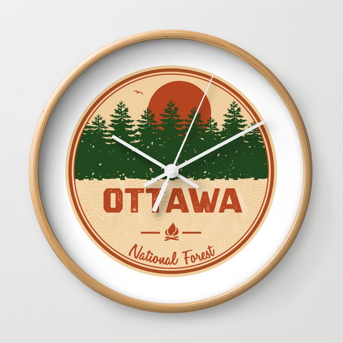 Ottawa National Forest Wall Clock