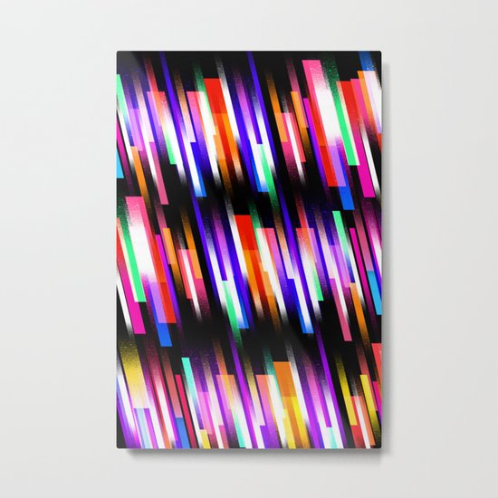 Distorted Skyline Metal Print