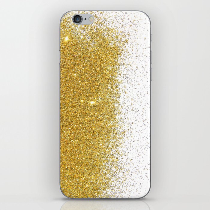 Modern Gold Glitter  iPhone Skin