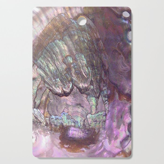 Shimmery Lavender Abalone Mother of Pearl Cutting Board