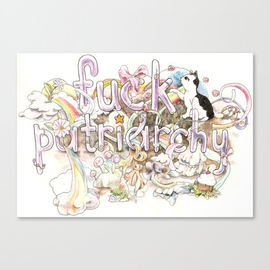Fuck Patriarchy Canvas Print