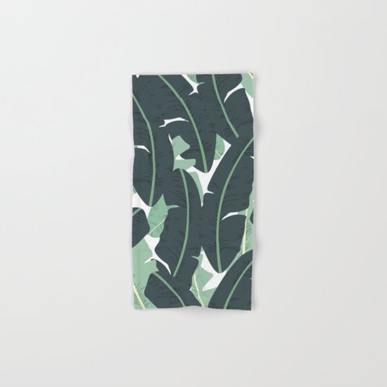 Banana Leaf Pattern #society6 #decor #buyart Hand & Bath Towel