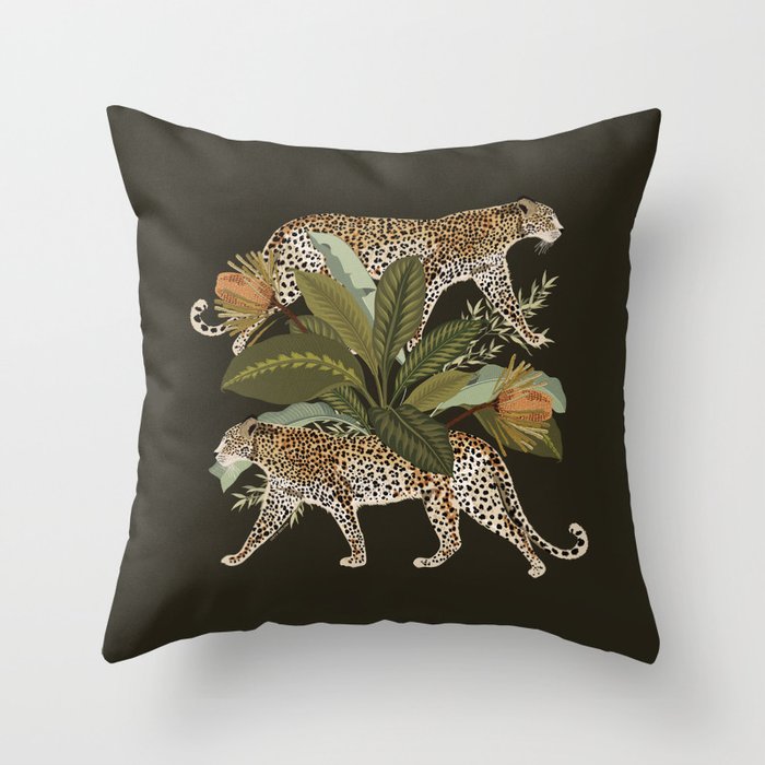 Risette Cheetah Throw Pillow