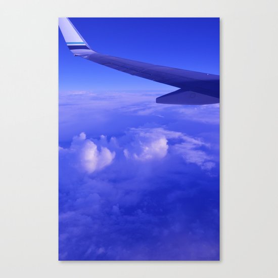 Aerial Blue Hues II Canvas Print