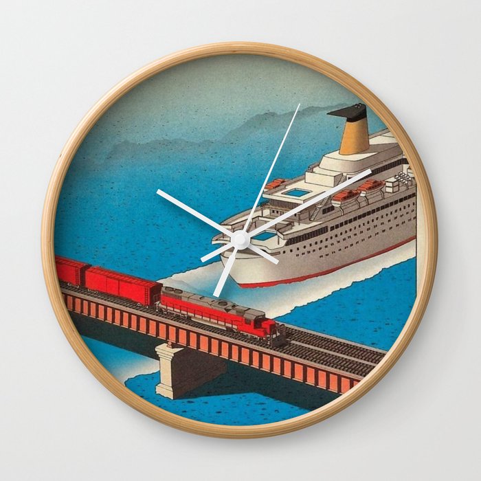 Creative Illustrations by Guy Billout Wall Clock