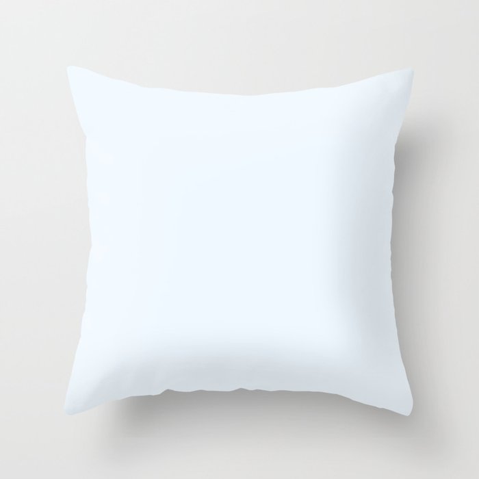 Alice Blue Solid Color  Throw Pillow