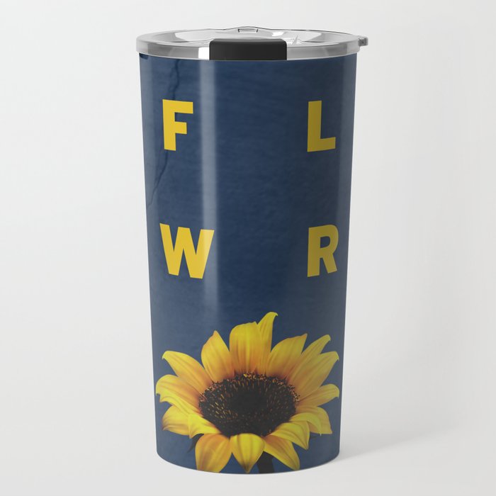Concrete Sunflower Travel Mug