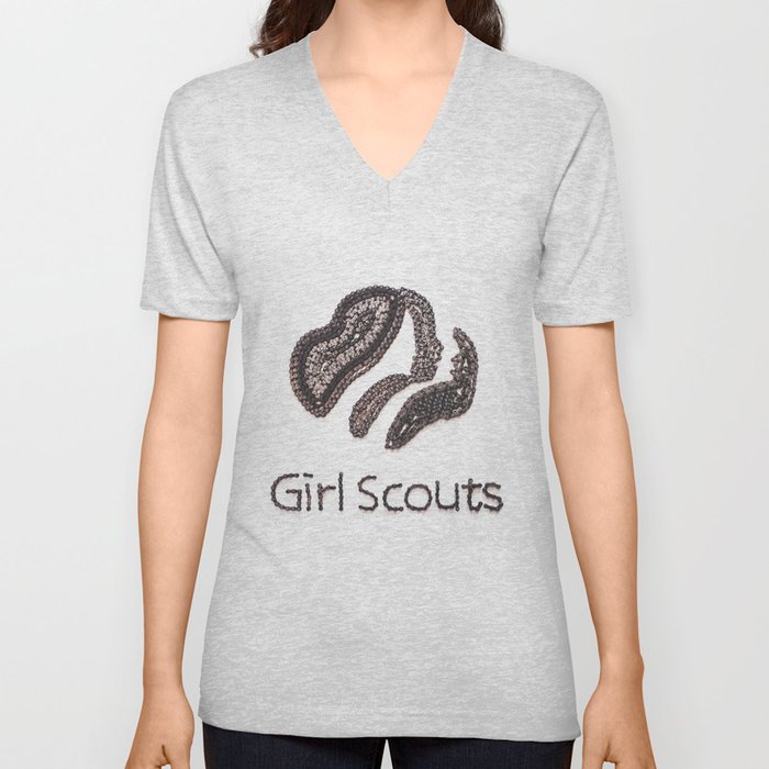 004: Girl Scouts - 100 Hoopties V Neck T Shirt