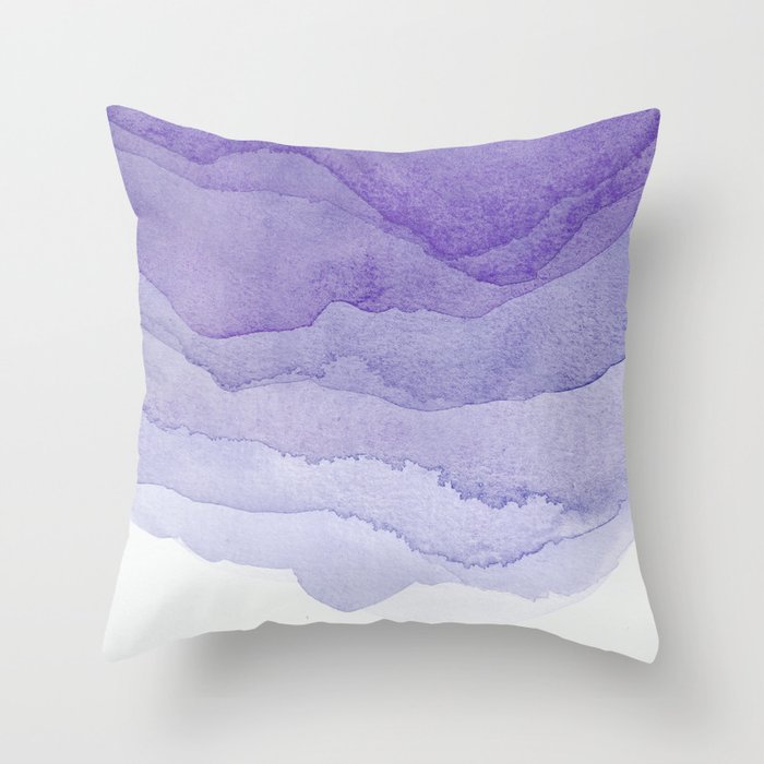 Lavender Flow Throw Pillow