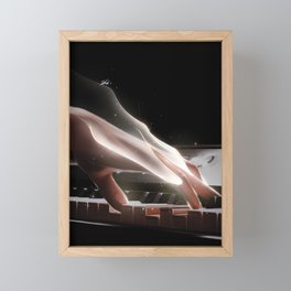 The piano love. Framed Mini Art Print
