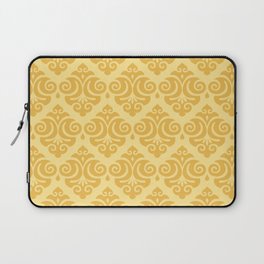 Victorian Gothic Pattern 543 Yellow Laptop Sleeve