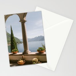 Lake Como, Varenna, Italy, Ocean Views Stationery Card