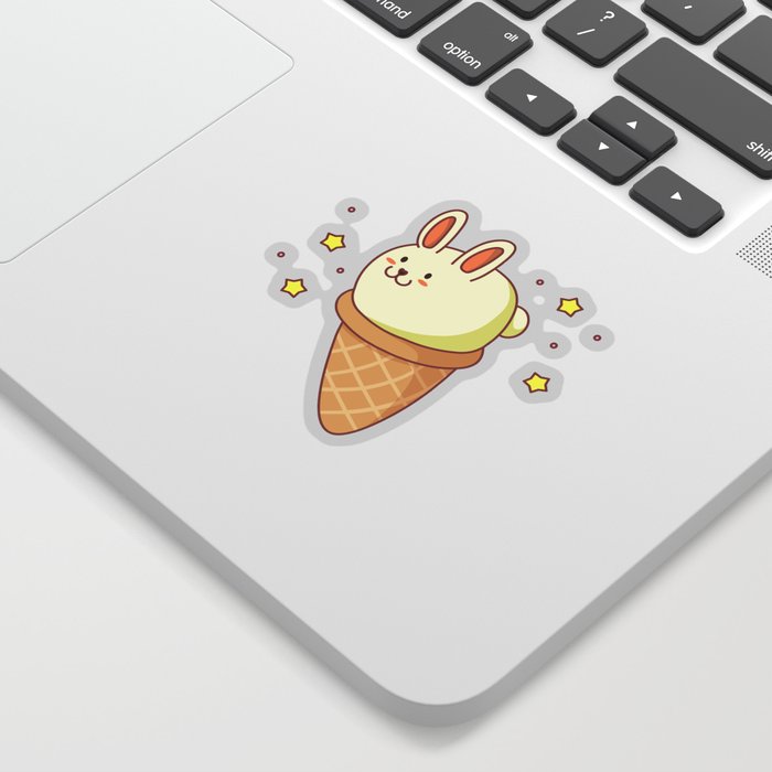 Bunny-lla Ice Cream Sticker