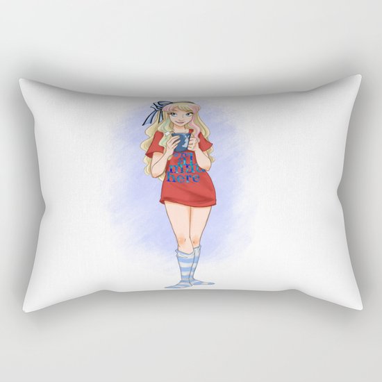 Alice's Day Off Rectangular Pillow