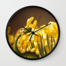The Daffodil nommer Wall Clock | Photo, Nature, Daffodil, Digital Manipulation, Hdr, Macro, Dino, Jesarts, Color, Flowers 
