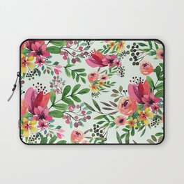 Floral Abstract Design Laptop Sleeve