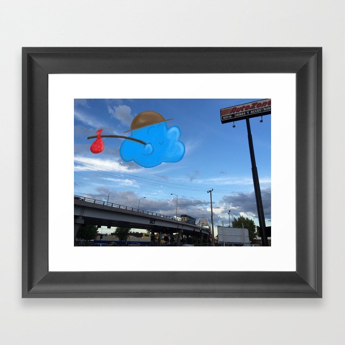 Traveler Cloud Framed Art Print