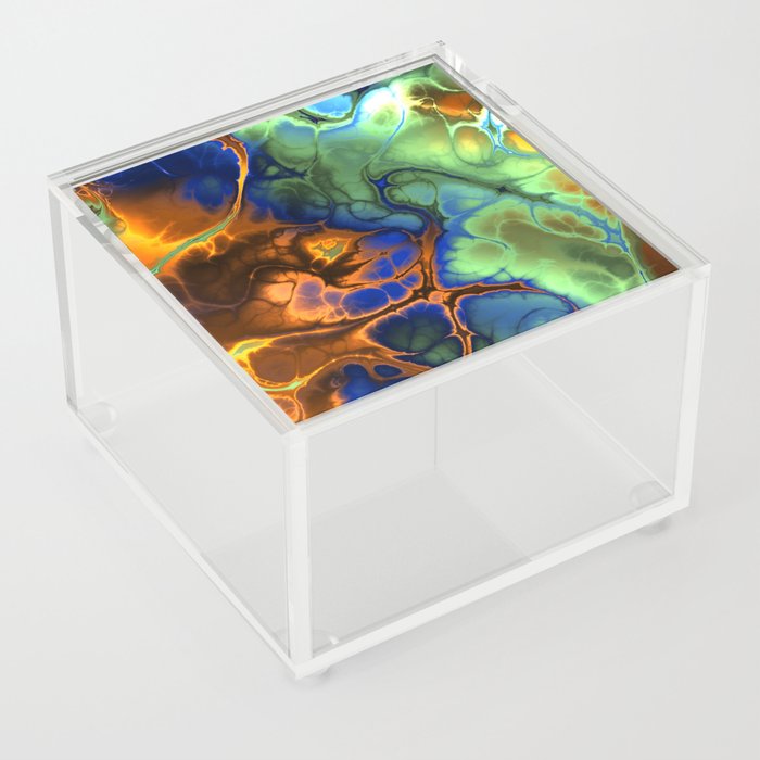 Seamless Hot and Wild Marble Acrylic Box