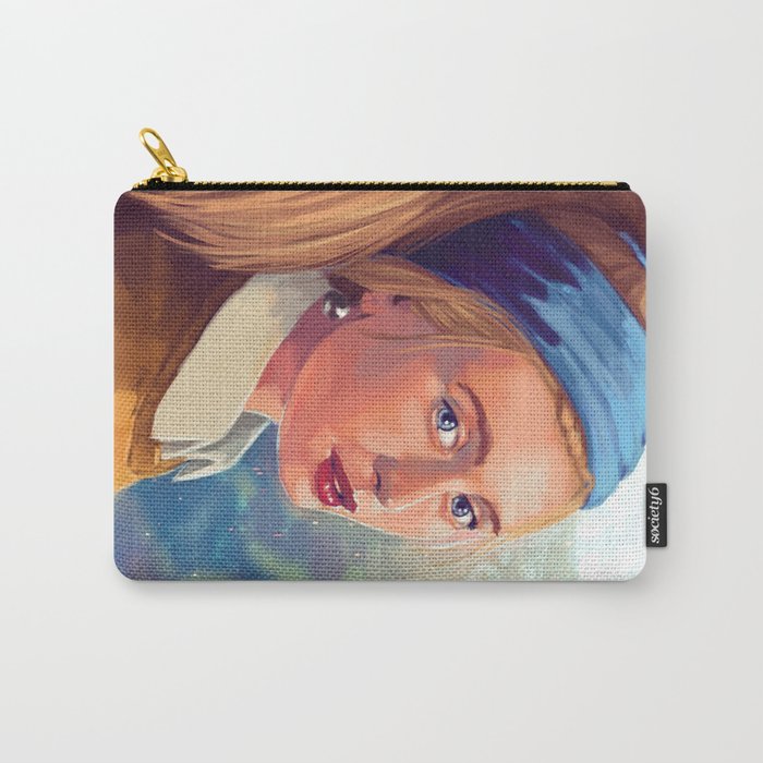 Girl with Pearl - Modern - Gaze Carry-All Pouch