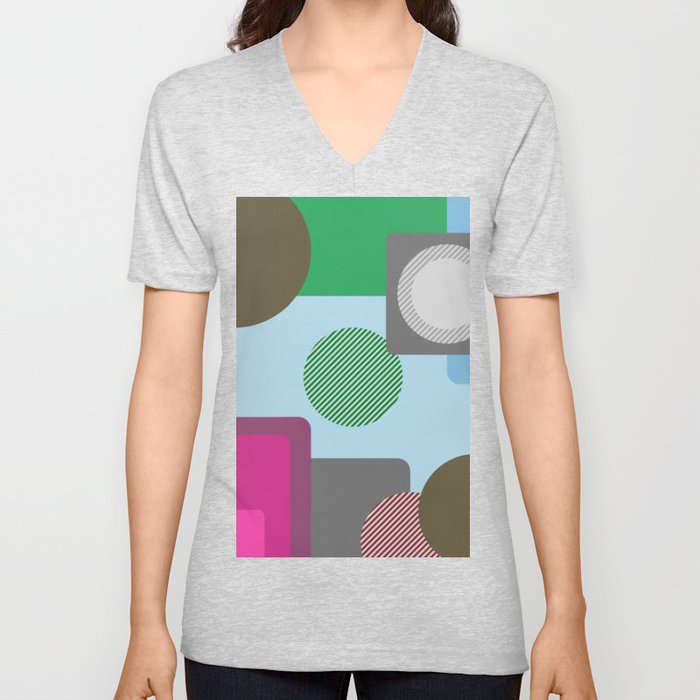 Shape in Shape V Neck T Shirt