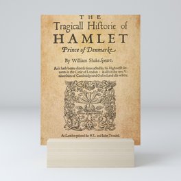 Shakespeare, Hamlet 1603 Mini Art Print