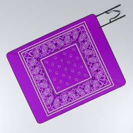 Preciously Purple Bandana Picnic Blanket