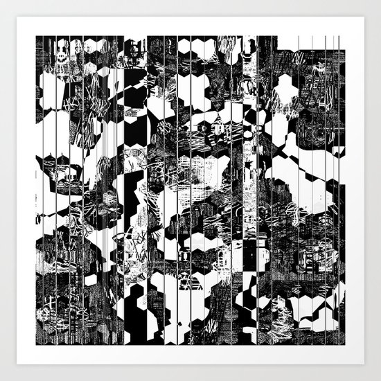 A Linear Landscape Art Print