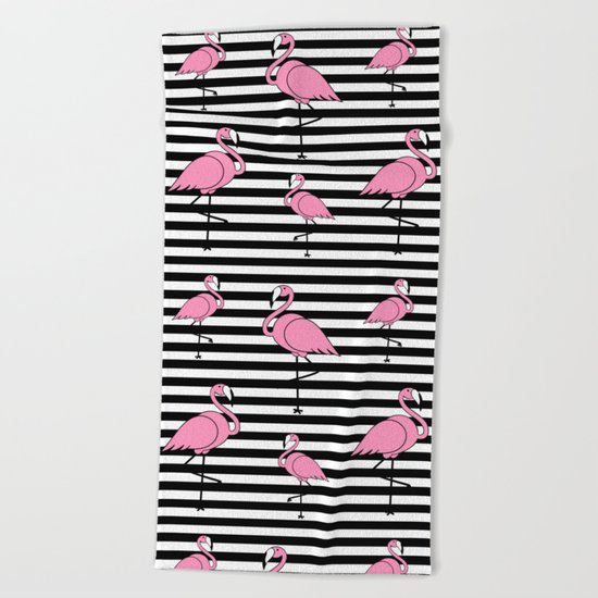 FLAMINGOS Beach Towel