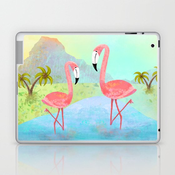 Flamingo Sunset Laptop & iPad Skin